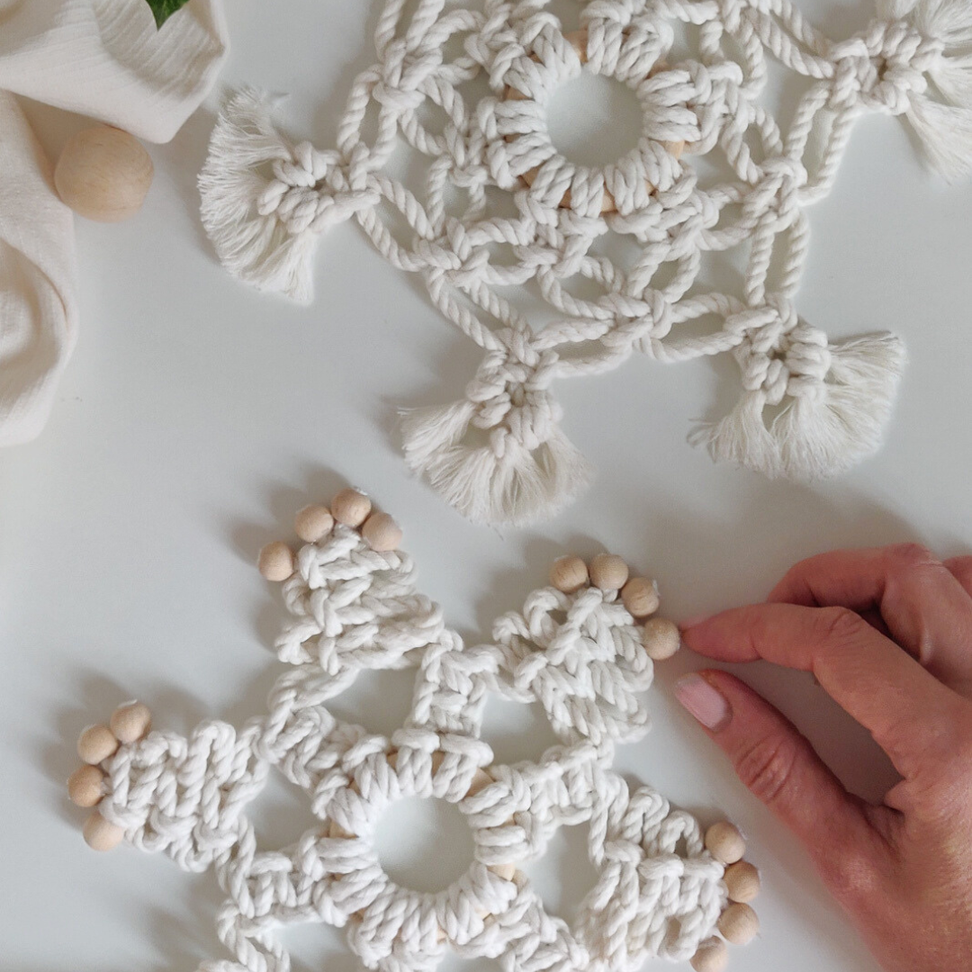 Macrame Pattern BUNDLE Snowflakes - PDF Download - ENGLISH