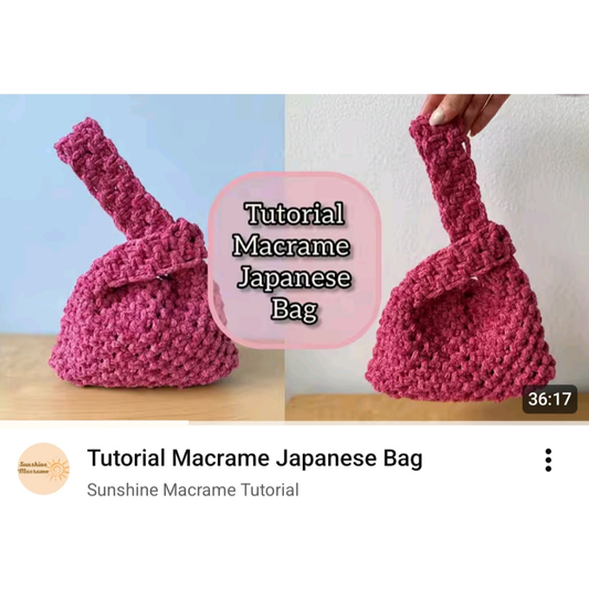 VIDEO TUTORIAL GRATUITO: BORSA macrame | filato velvet 5 mm