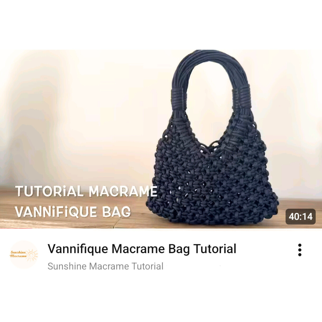 VIDEO TUTORIAL GRATUITO: BORSA macramè | cordino cerato 3.5 mm