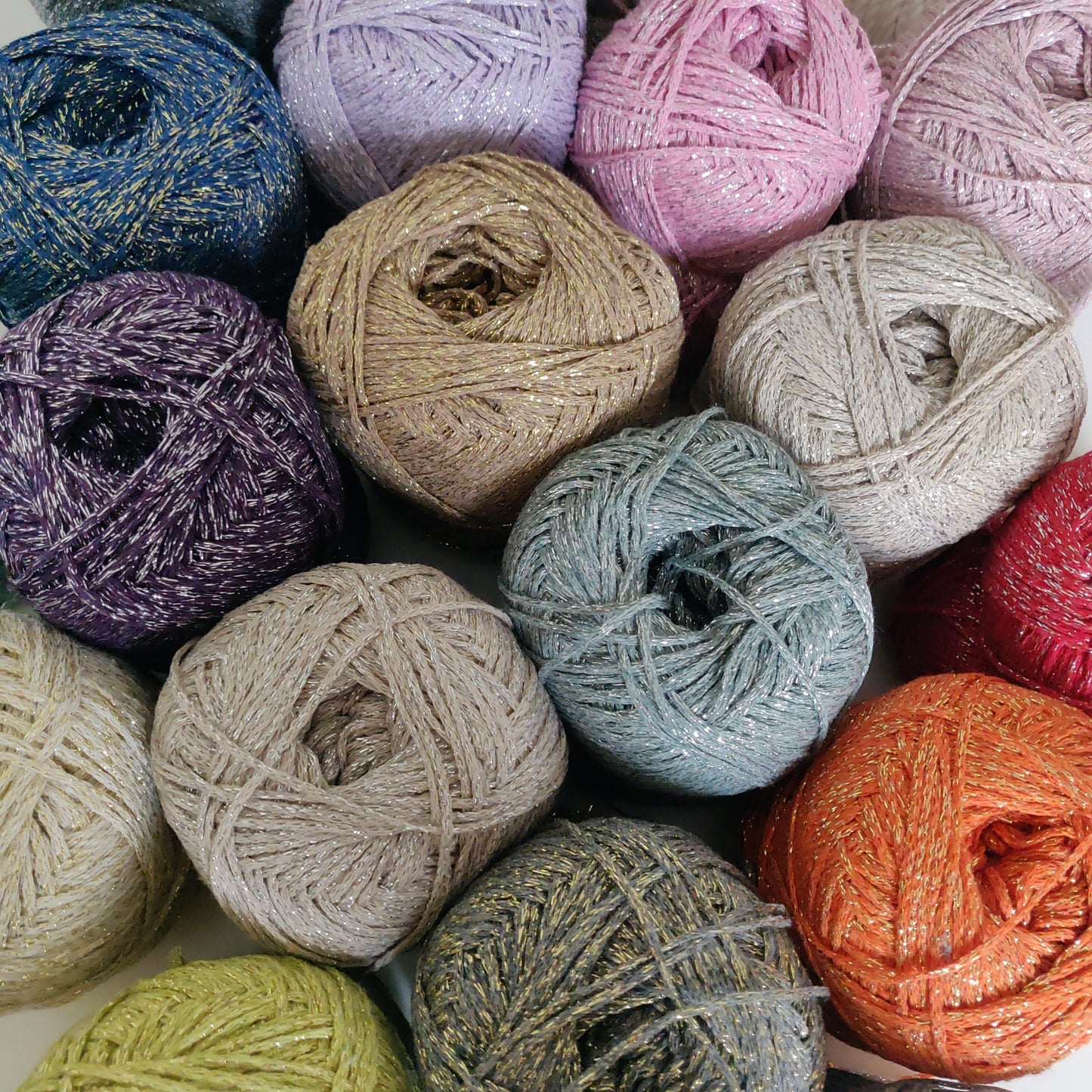 Filato 2mm, Cotone e Glitter