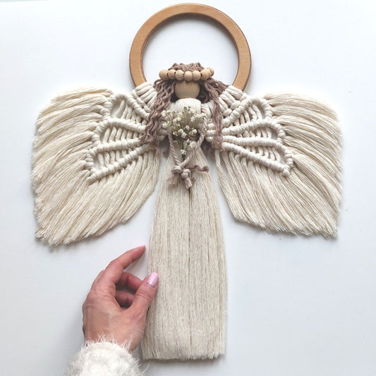 Macrame Angel Pattern - PDF Download - ENGLISH | ITALIANO