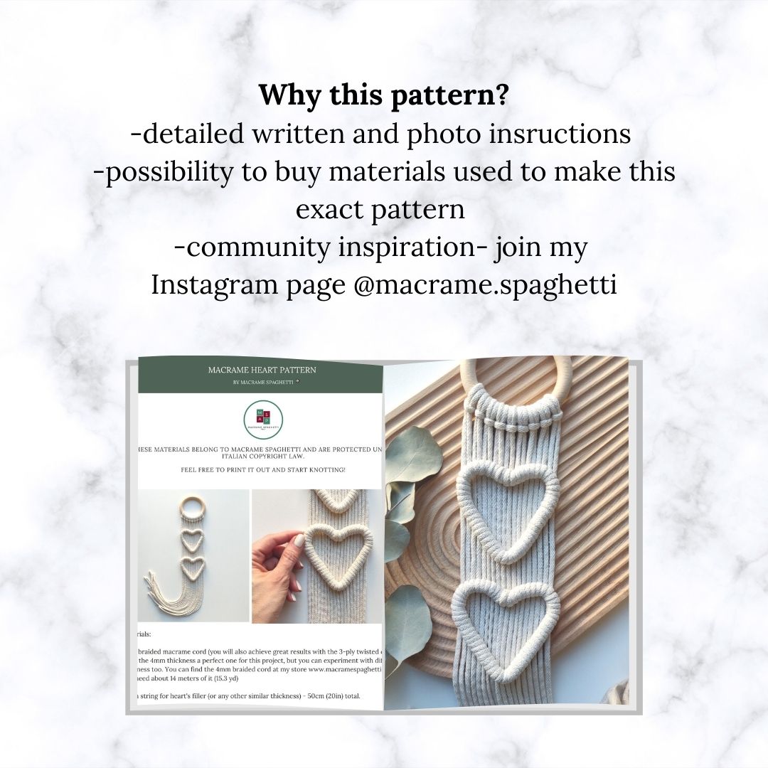 DIY Hearts Pattern - PDF Download - ENGLISH