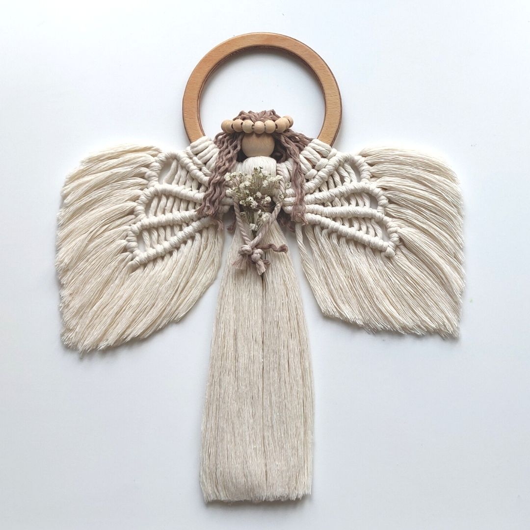 Macrame Angel Pattern - PDF Download - ENGLISH | ITALIANO