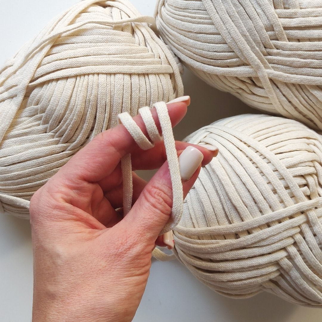 Fettucia in cotone da 4mm, in cotone riciclato