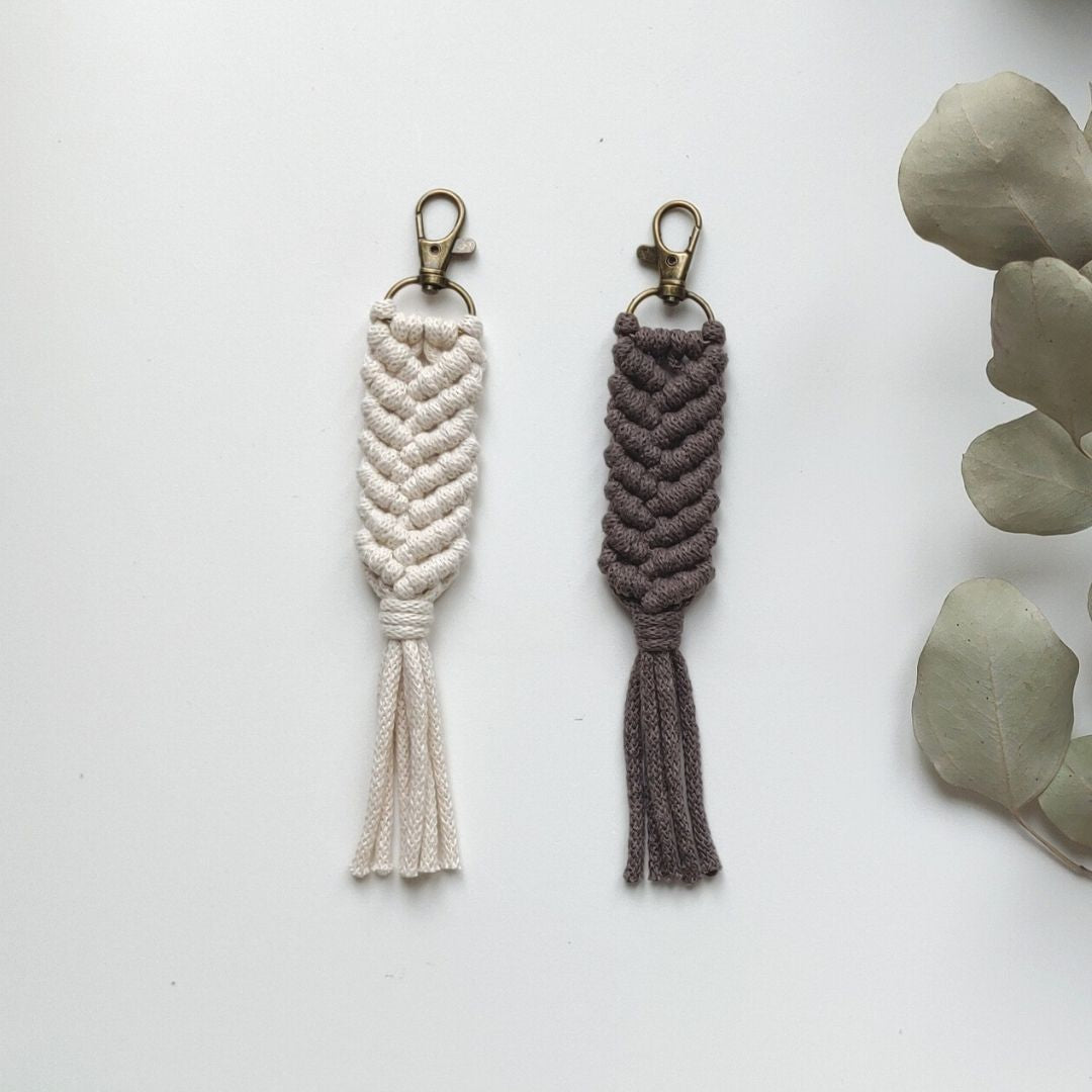 Macrame Pattern - PDF Download - Keychain - ENGLISH