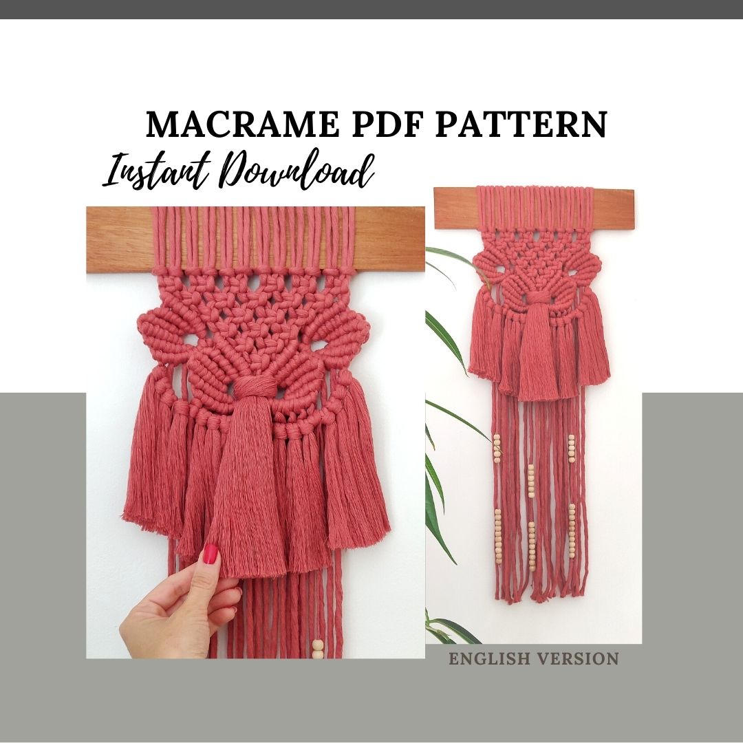 Macrame Wall Hanging Pattern "Florence" - PDF Download - ENGLISH