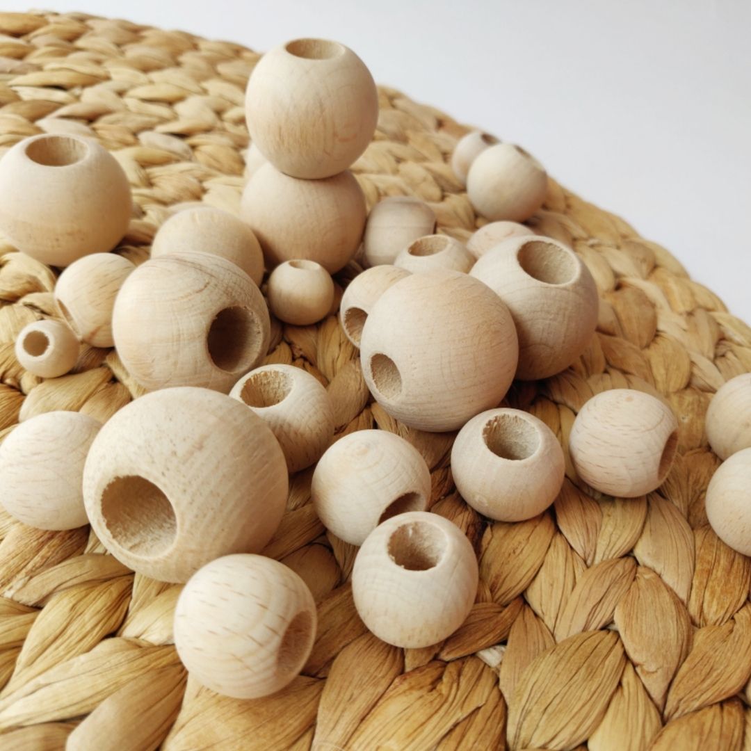 Wooden Beads with Large Holes – Macrame Spaghetti