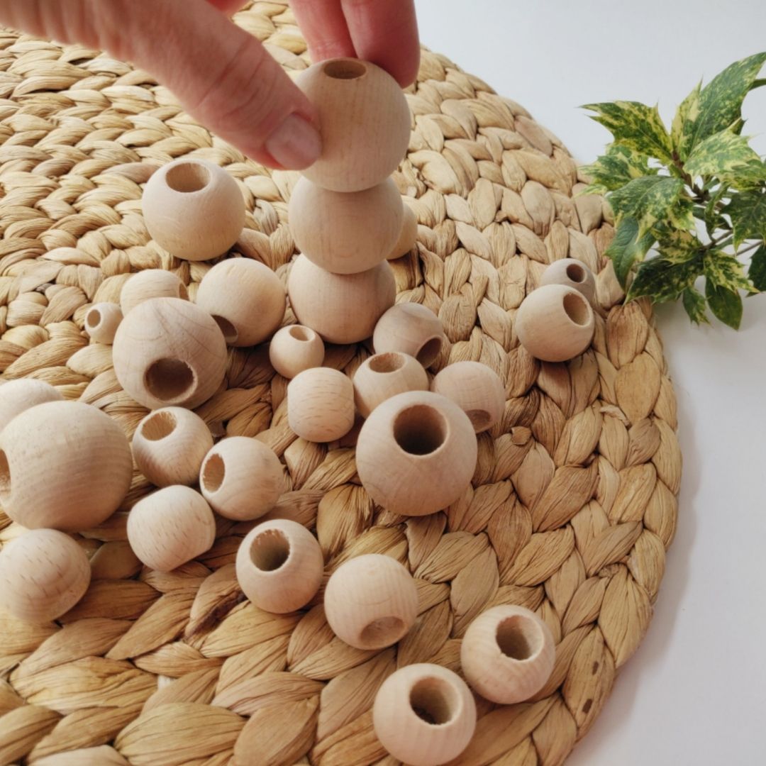 Wooden Beads with Large Holes