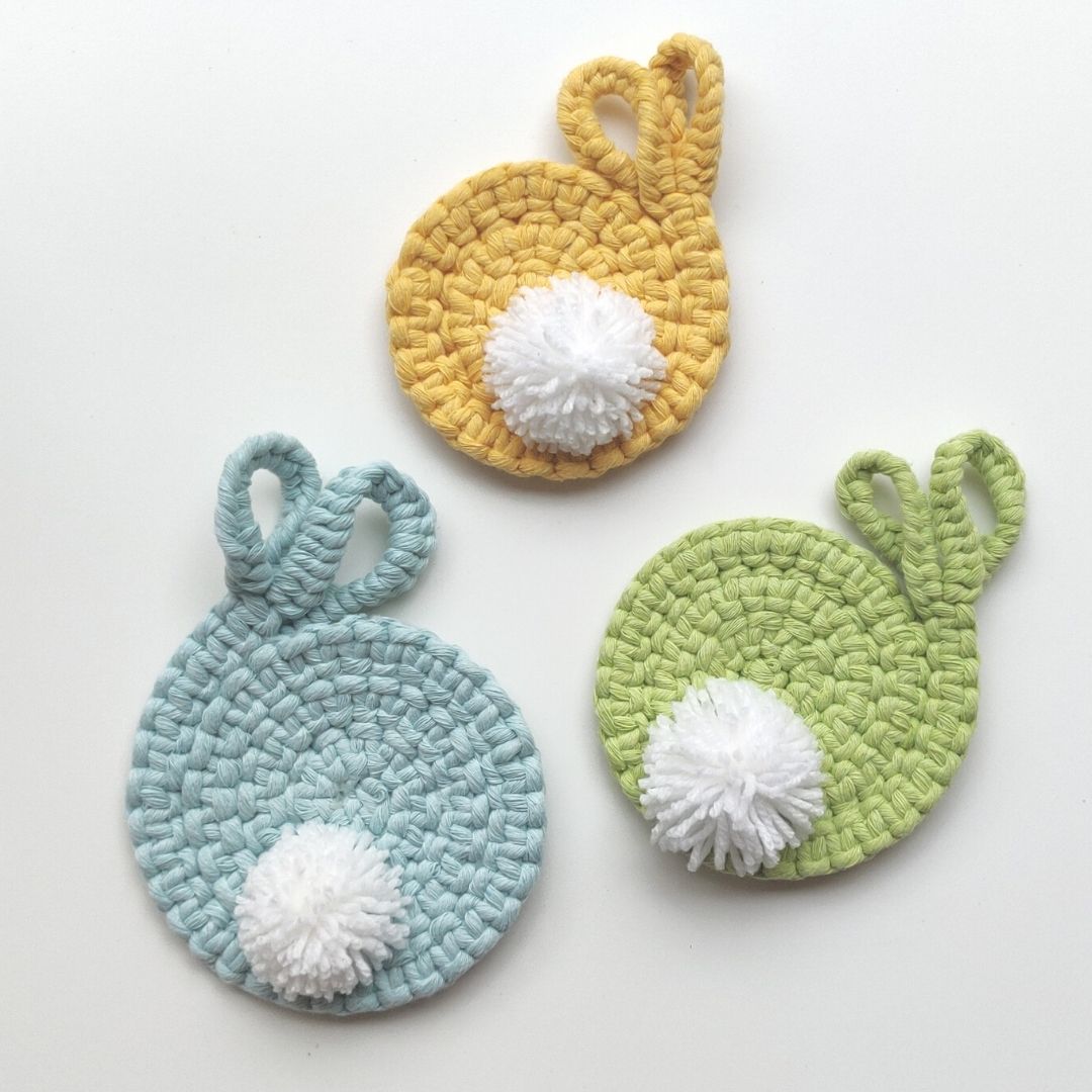 Macrame Easter Bunny Coaster Pattern - PDF Download - ENGLISH
