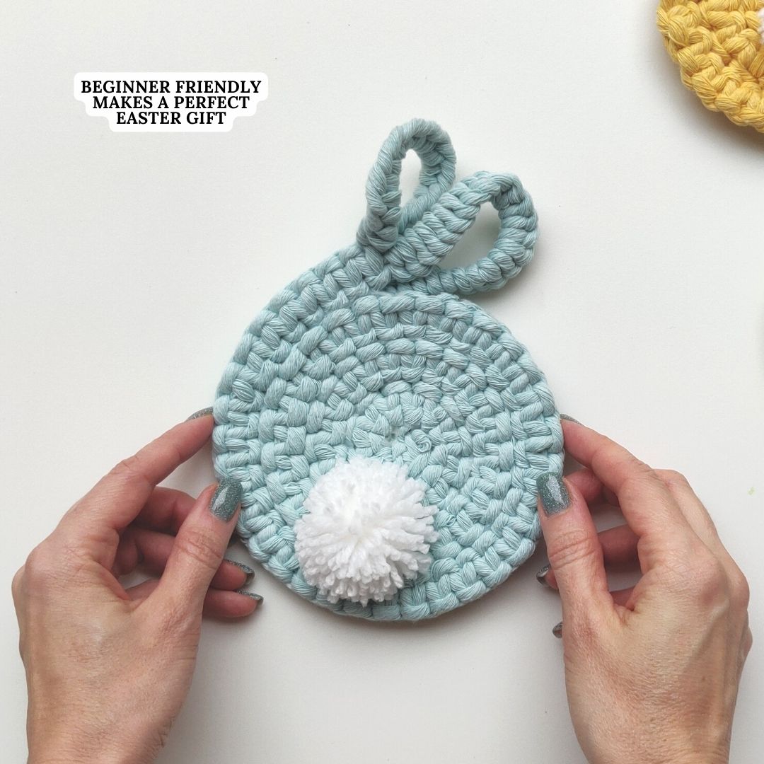 Macrame Easter Bunny Coaster Pattern - PDF Download - ENGLISH