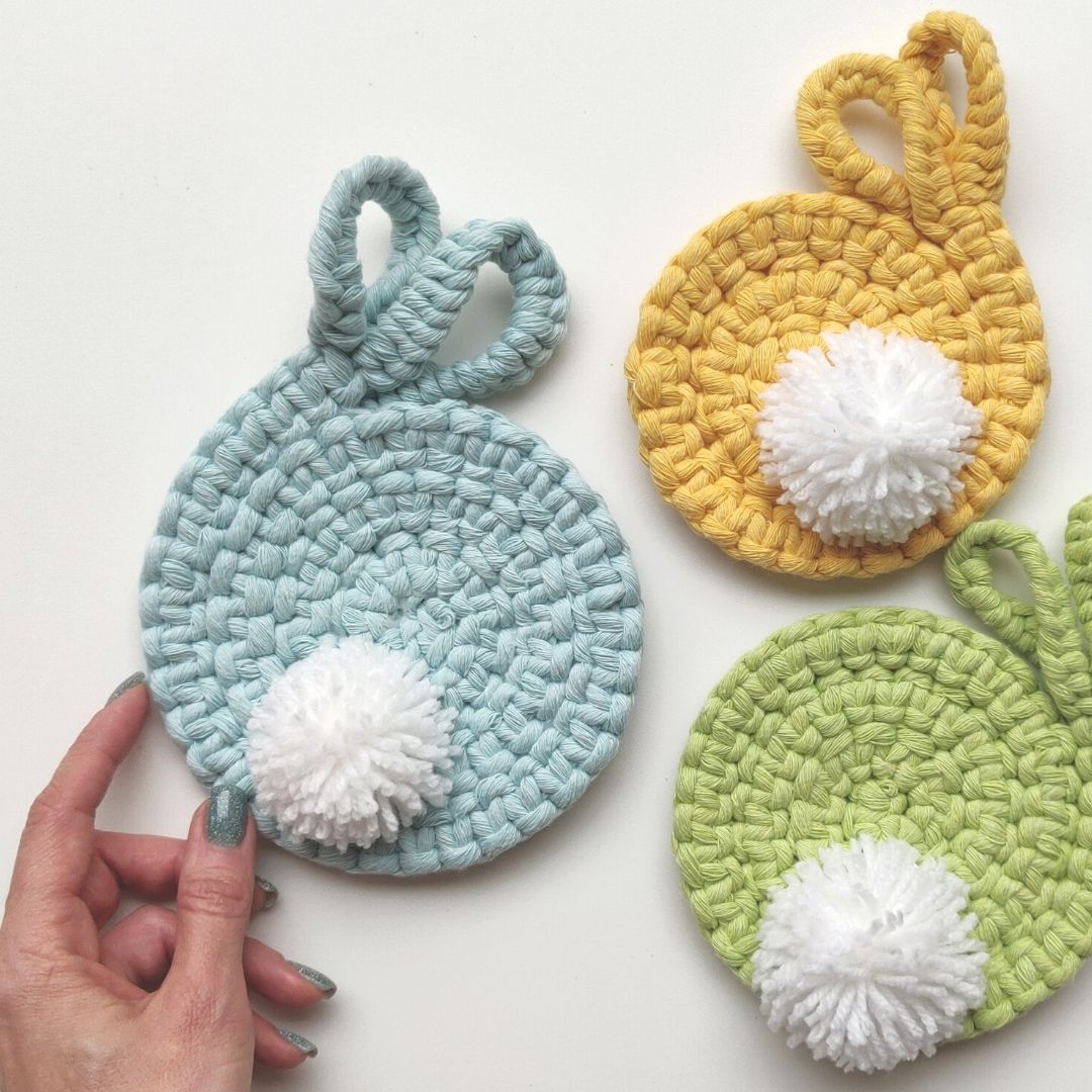 Macrame Easter Bunny Coaster Pattern - PDF Download - ENGLISH