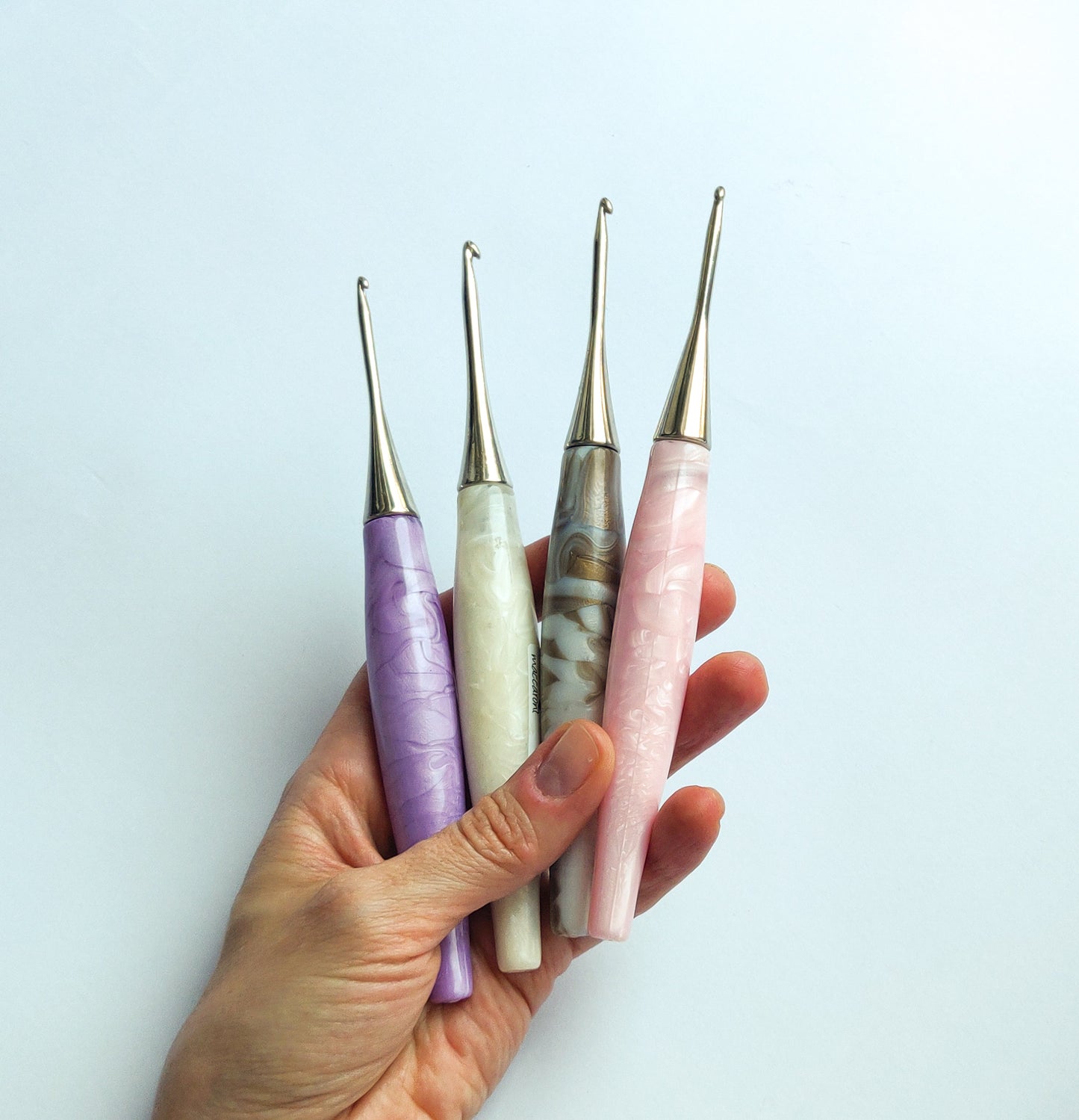 Marble Design Crochet Hooks