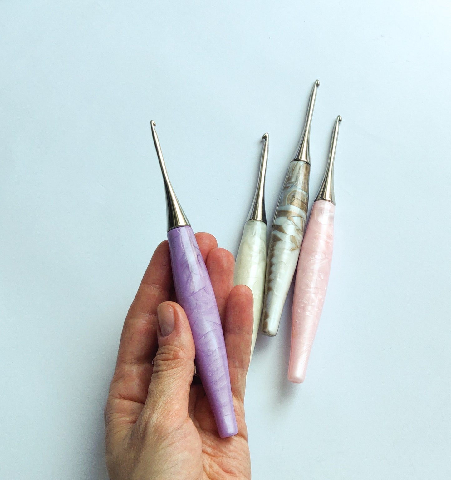 Marble Design Crochet Hooks