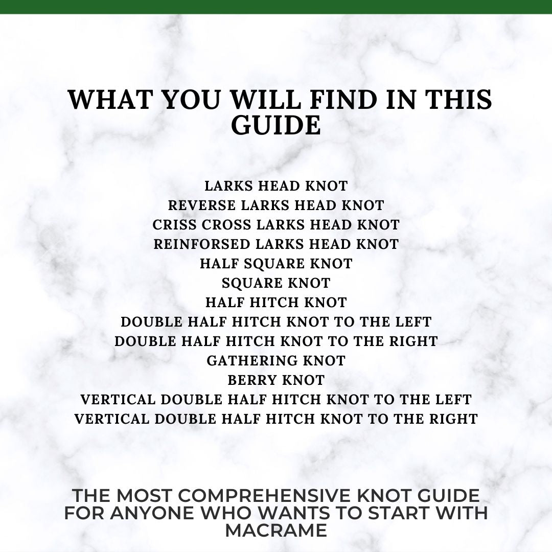 Macrame Knot Guide - Inglese