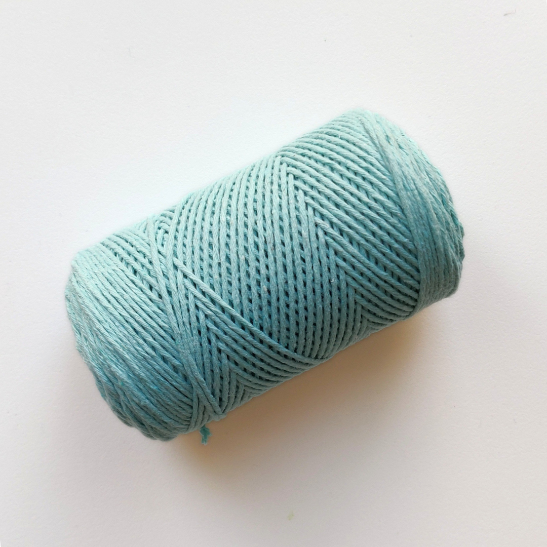 1.5mm corda di cotone in colore tiffany