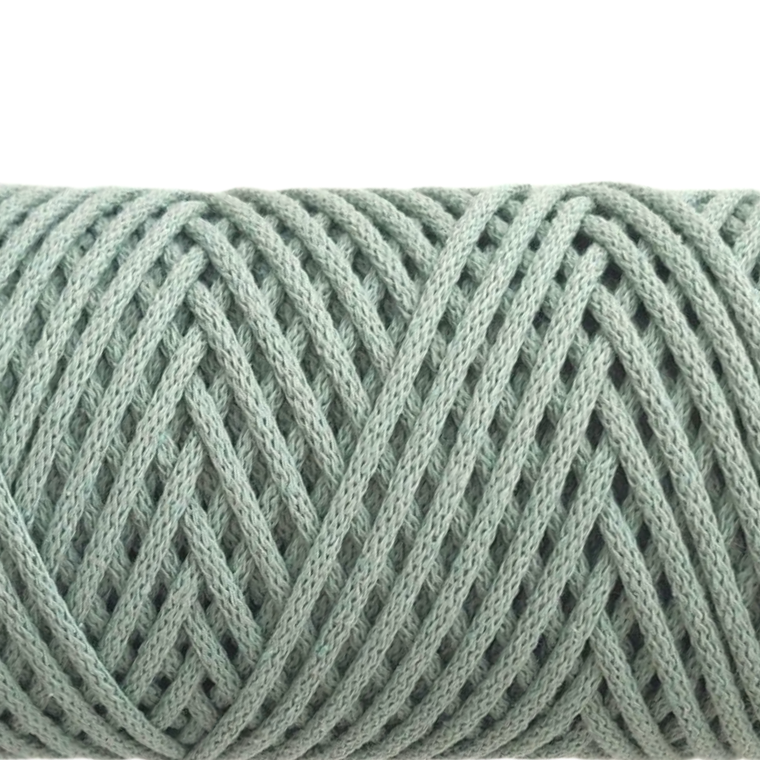 corda braided da 4mm colore salvia