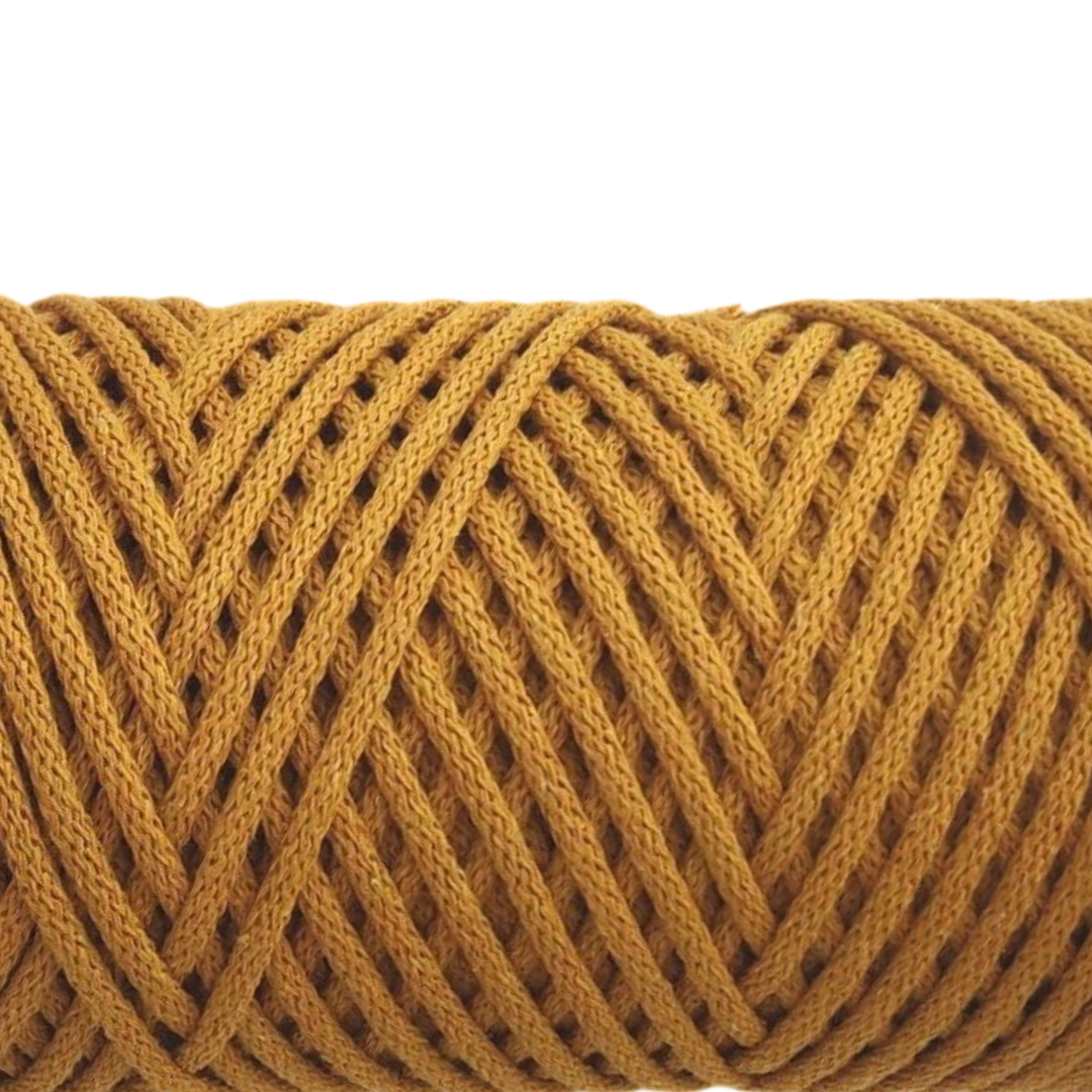 corda braided da 4mm colore senape