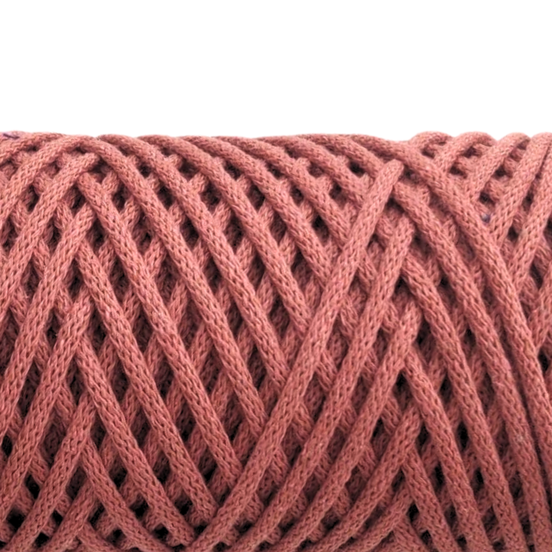 corda braided da 4mm colore terracotta