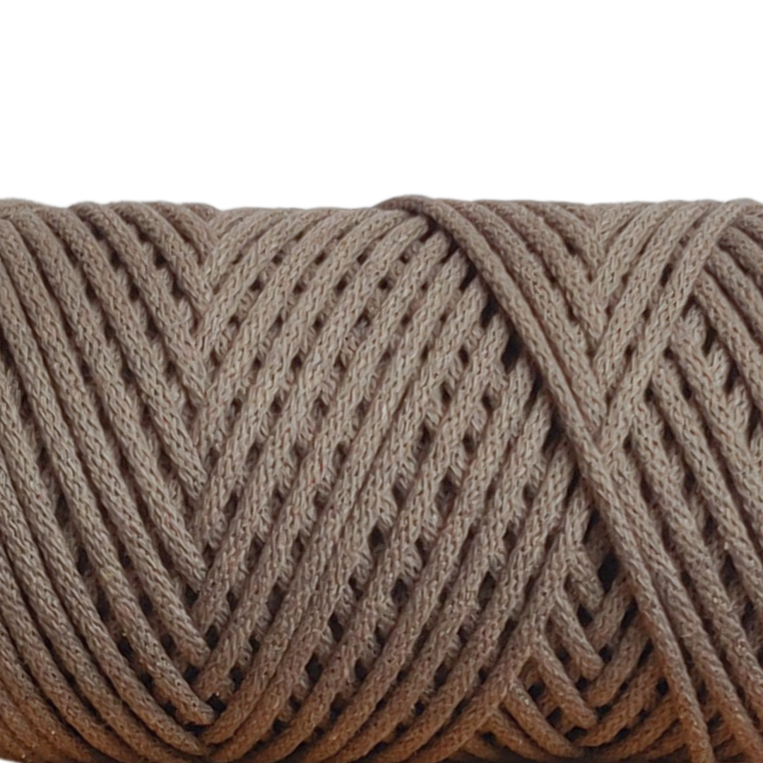 corda braided da 4mm colore caffe