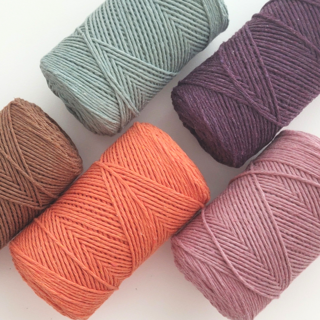 1.5mm corda di cotone in vari colori