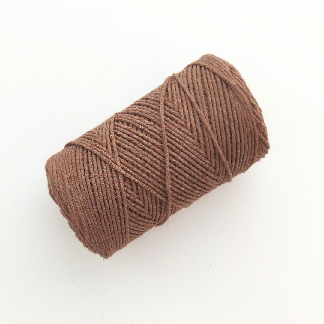 1.5mm corda di cotone in colore caramello