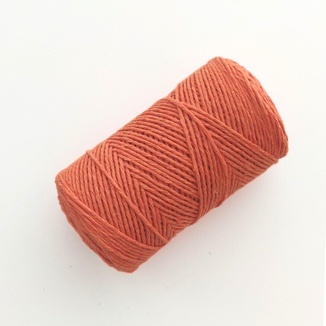 1.5mm corda di cotone in colore arancione