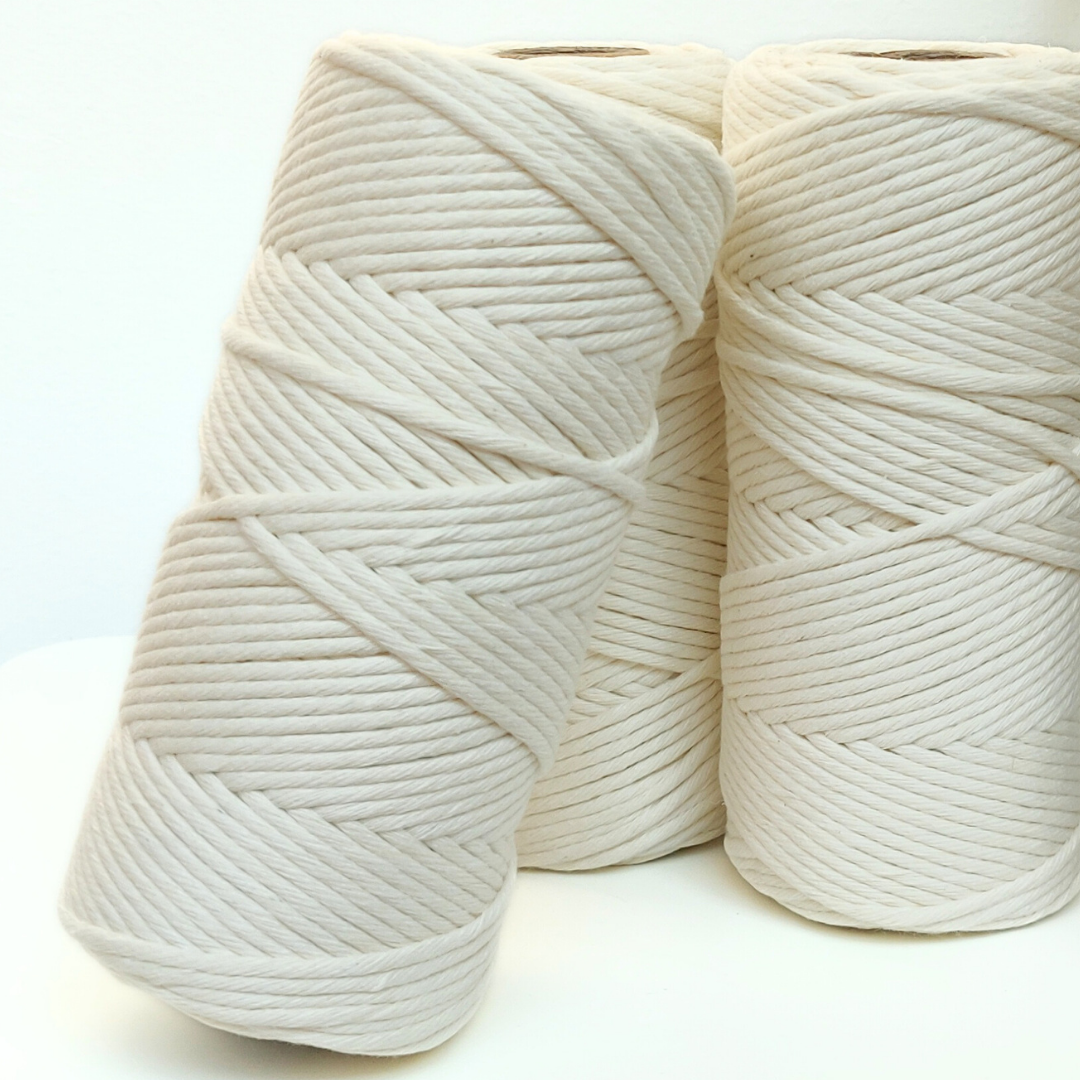 Natural Macrame Cotton String | 3mm