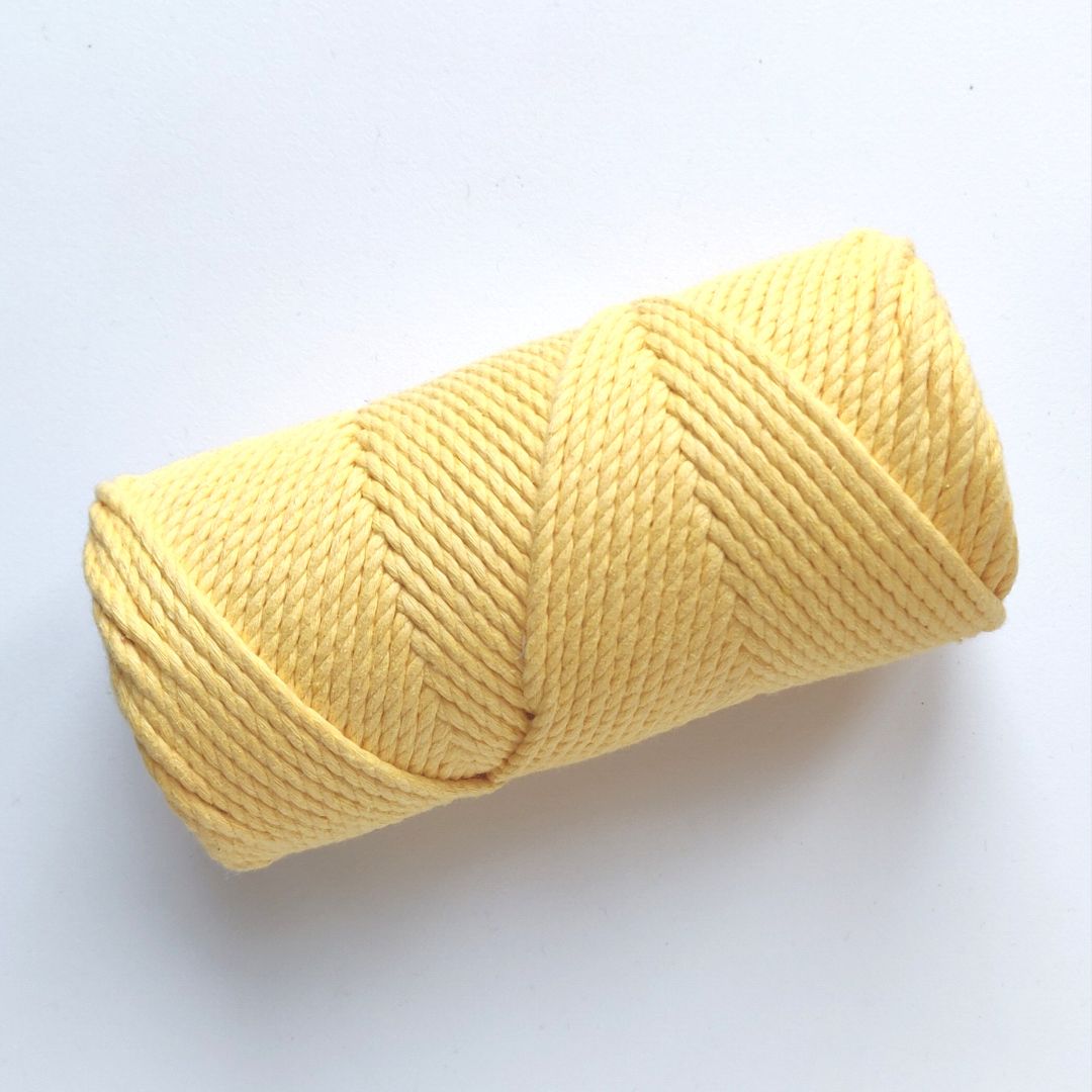 Corde torsadée en coton recyclé de 4 mm