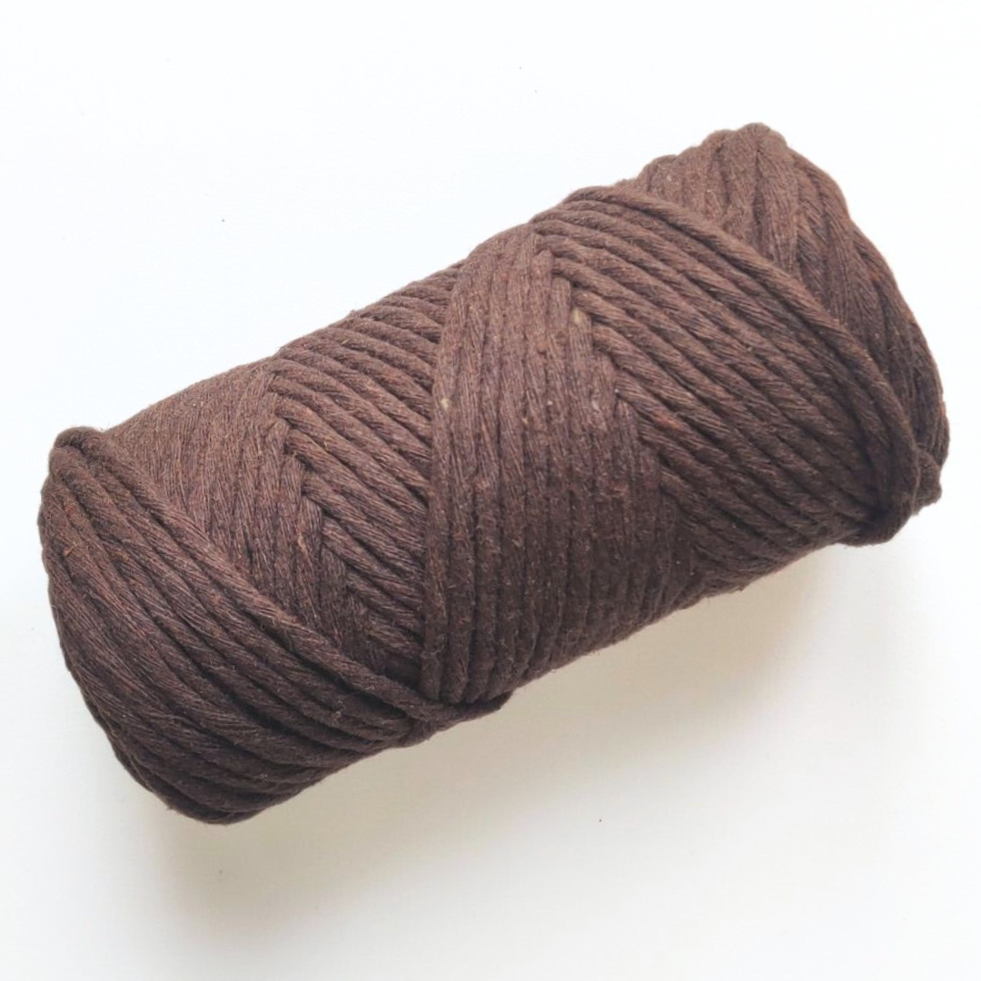 Corde torsadée simple en coton de 3 mm