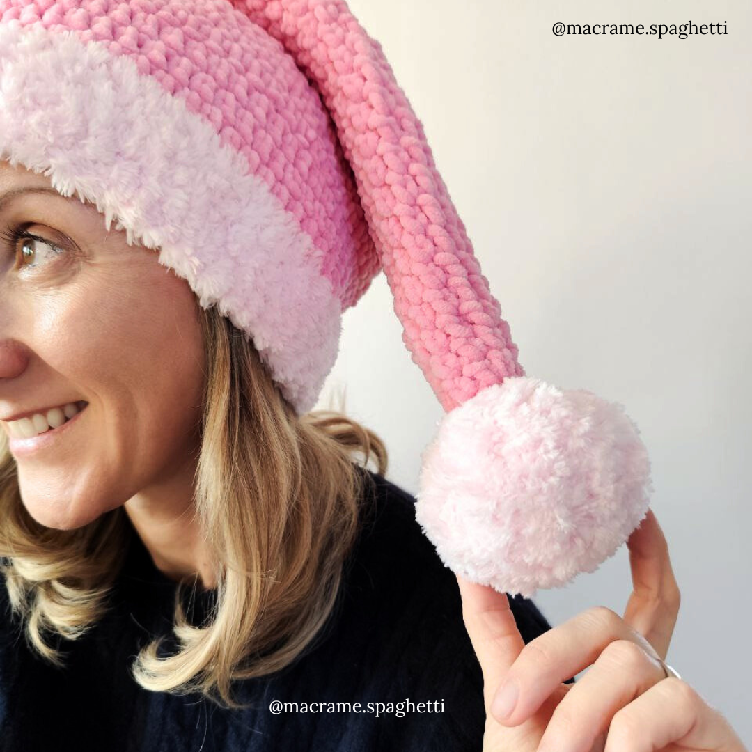 Crochet Santa Hat Pattern - PDF Download - ENGLISH