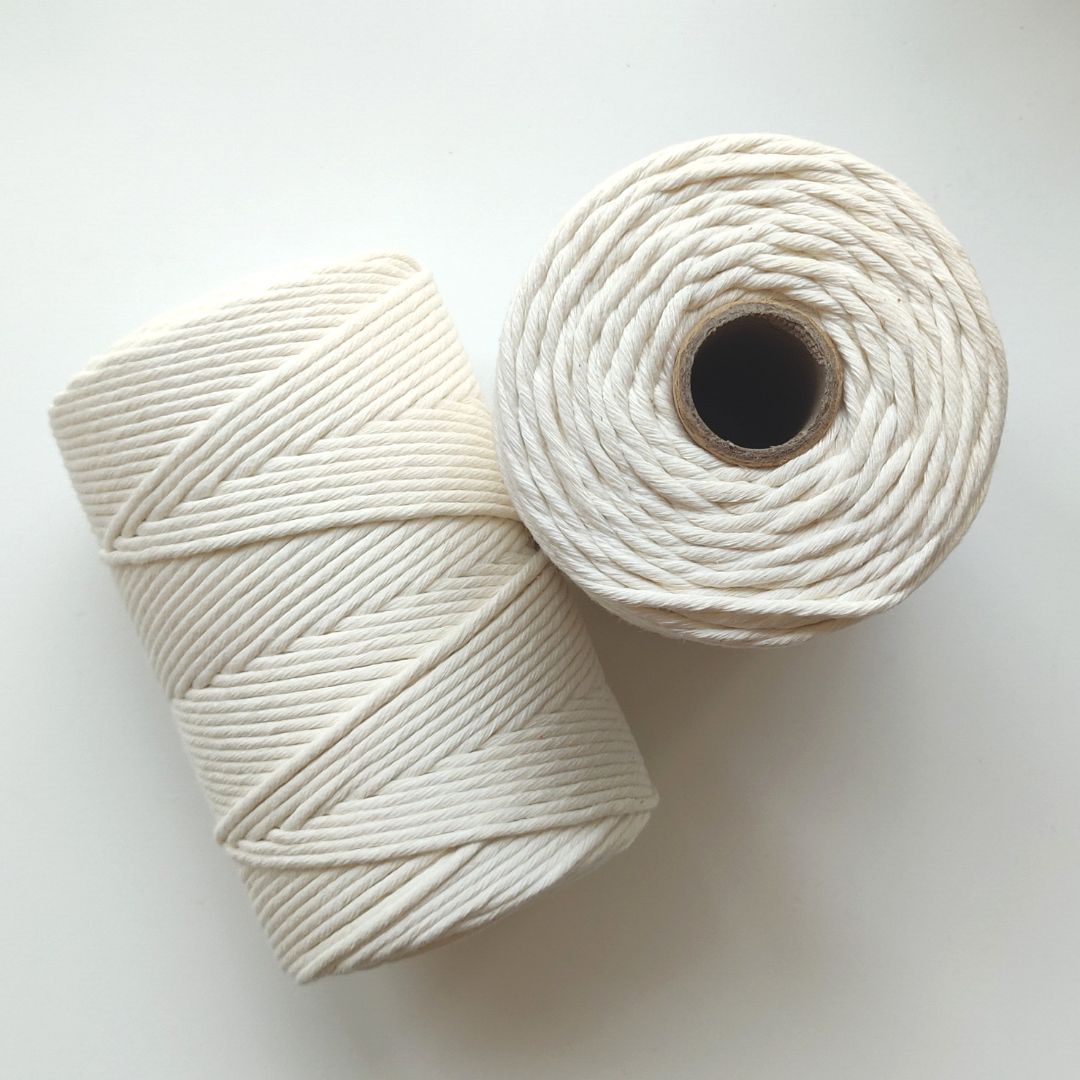 Natural Macrame Cotton String | 3mm