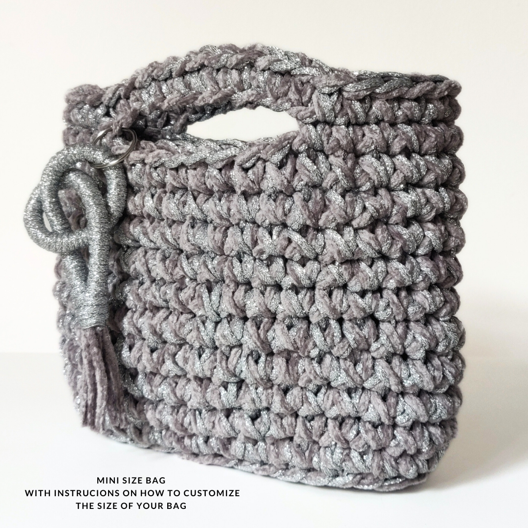 Crochet Bag "Garda Mini" Pattern - PDF Download - ENGLISH