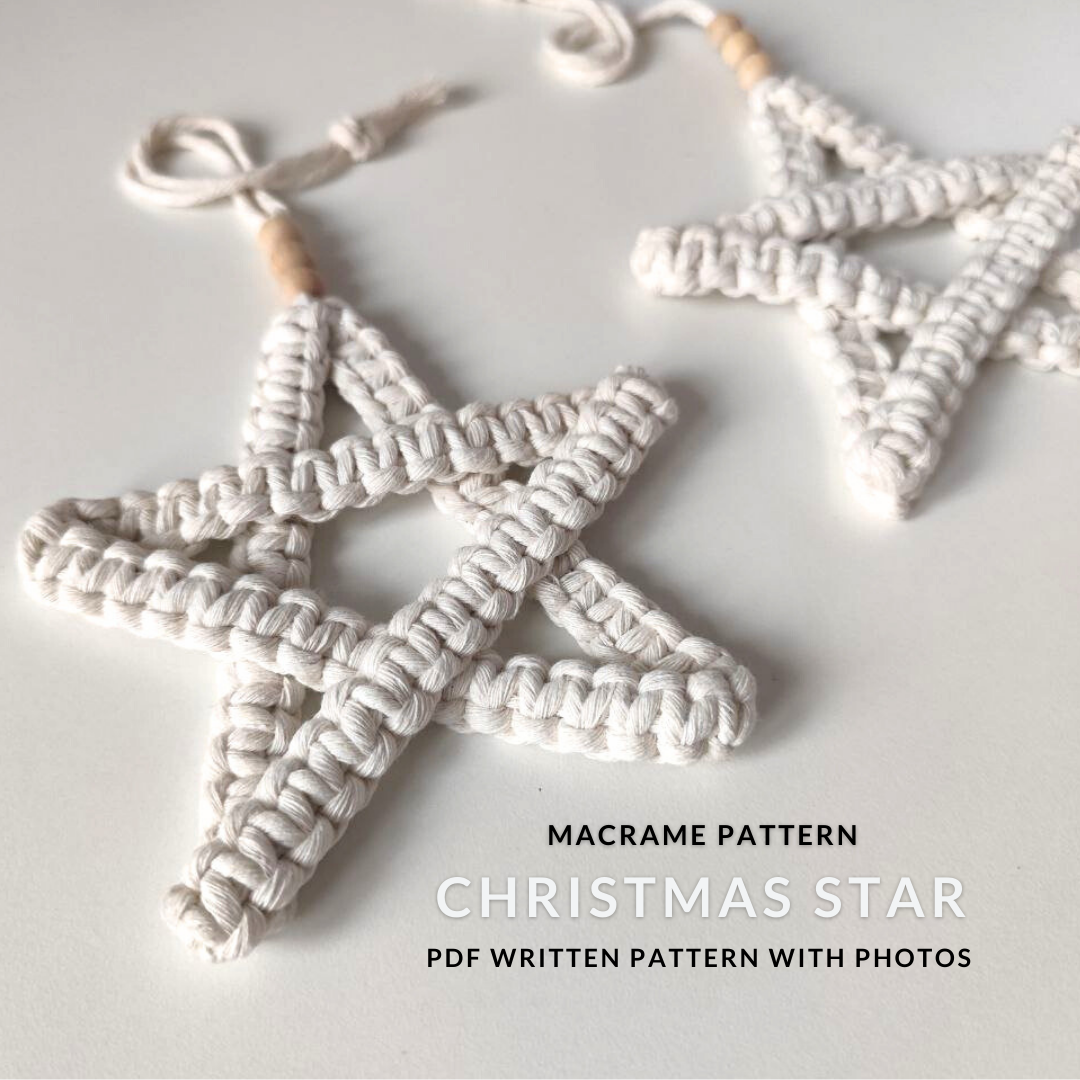 Macrame Star Pattern - ENGLISH