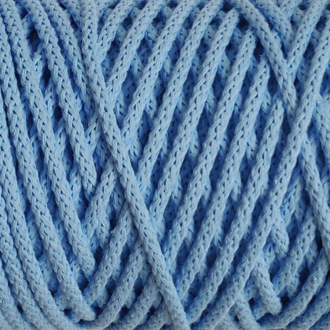 Corda braided 5mm colore bordeaux scuro - bobina 100m per borse uncinetto
