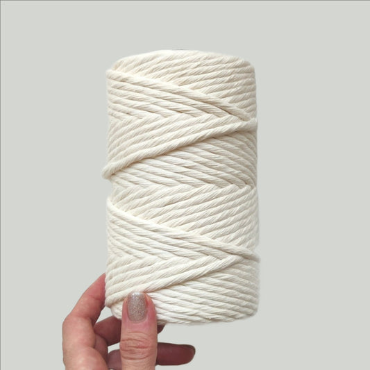Corda di cotone macramè naturale | 5 mm