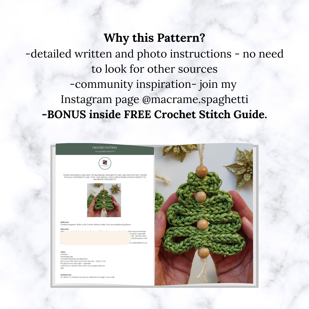 Crochet Christmas Tree Pattern - PDF Download - ENGLISH