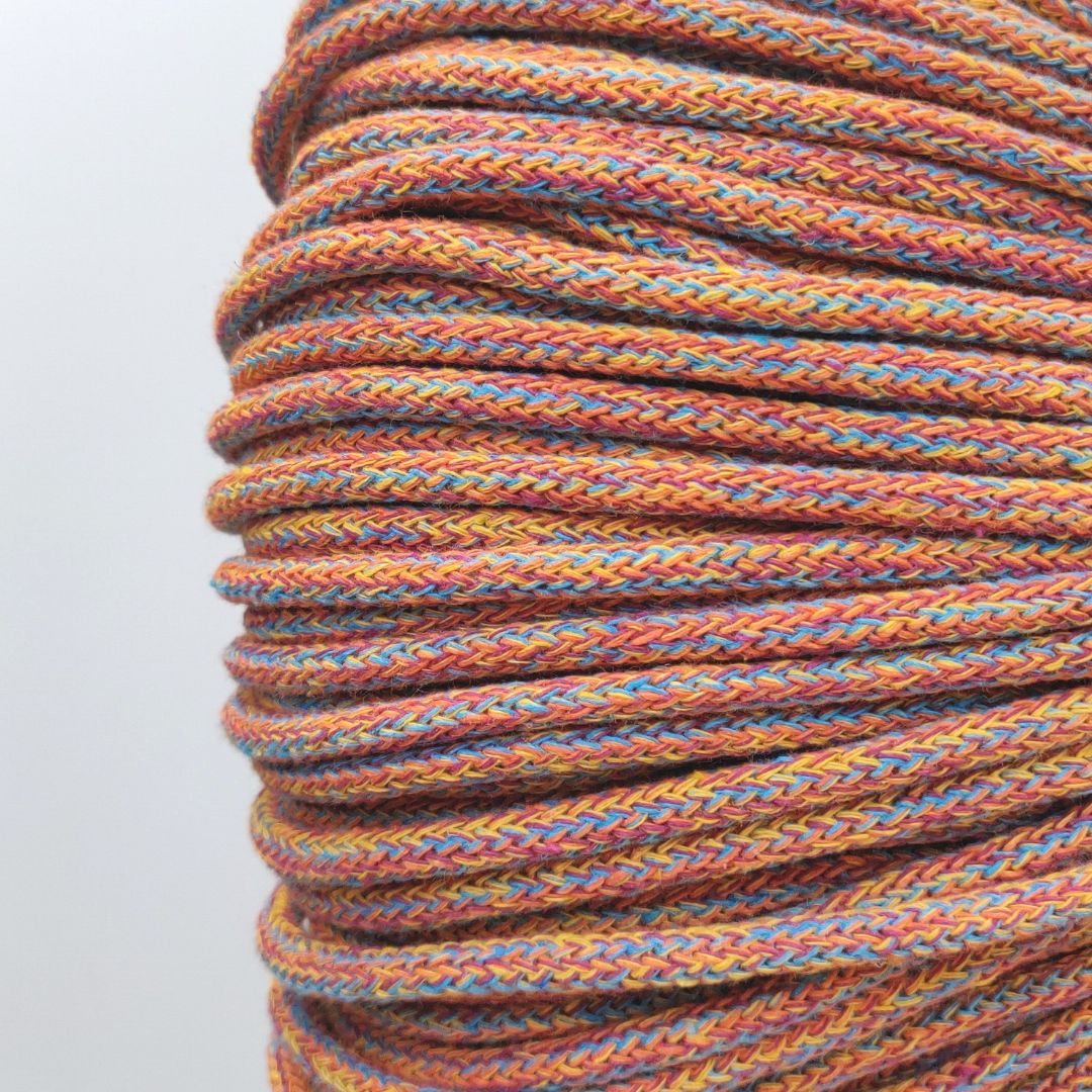 LIMITED EDITION 5mm Cotton Braided Cord  with Core