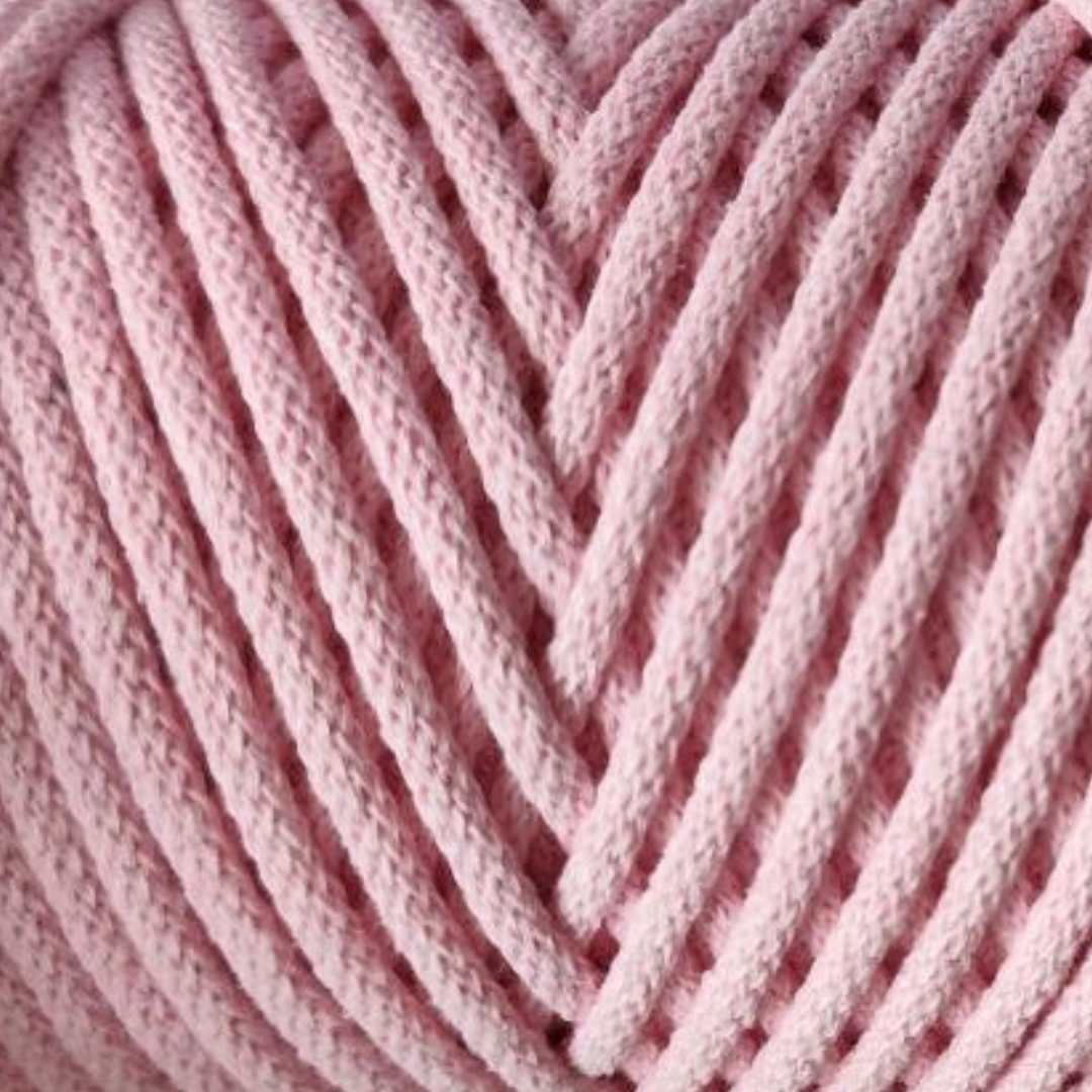 Macrame Spaghetti corda braided 4 mm con anima per macrame e uncinetto 