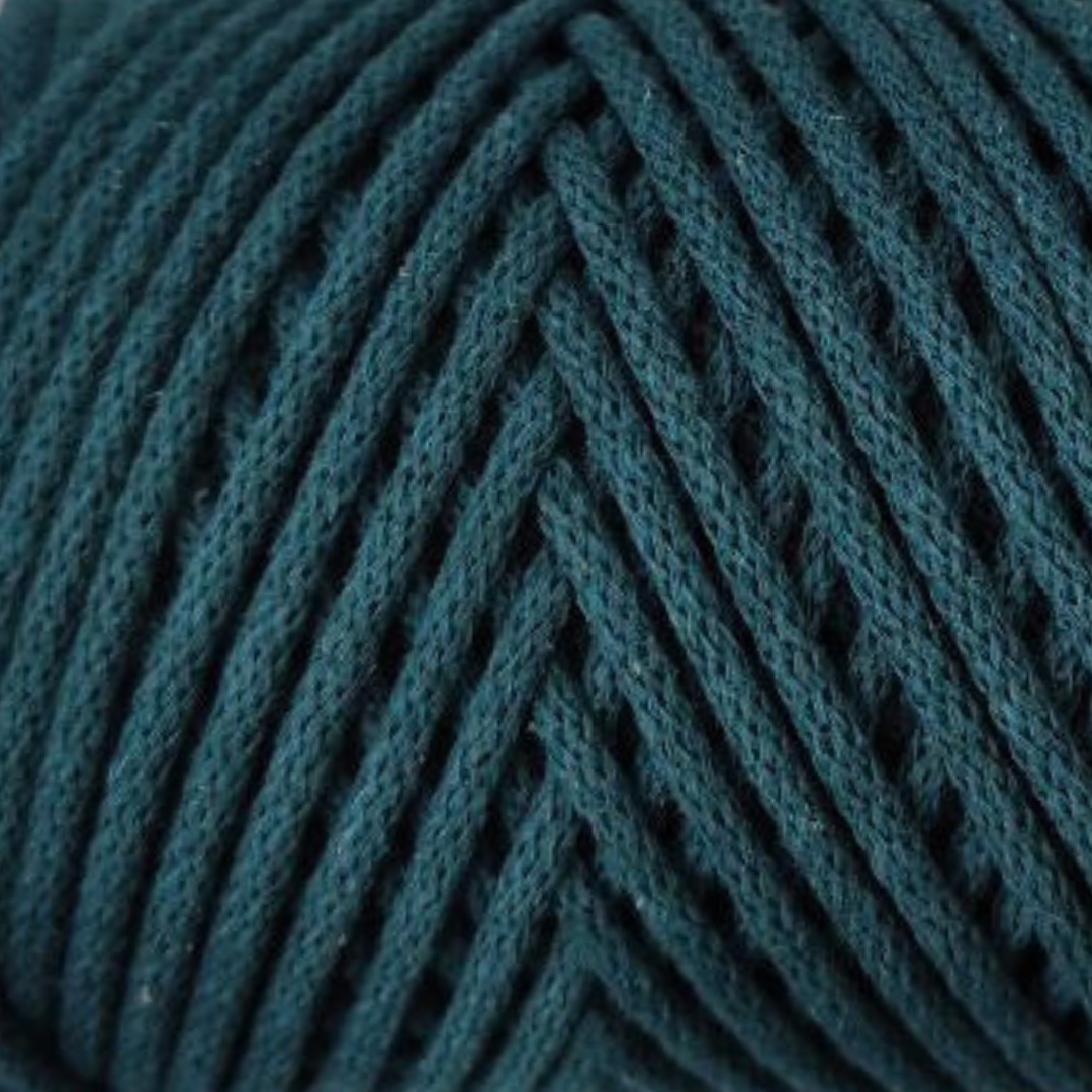 Macrame Spahetti corda 4 mm braided verde acqua per macrame e uncinetto