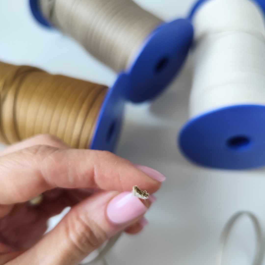 Macrame Spaghetti corda cerata piatta 4 mm per uncinetto e macrame 