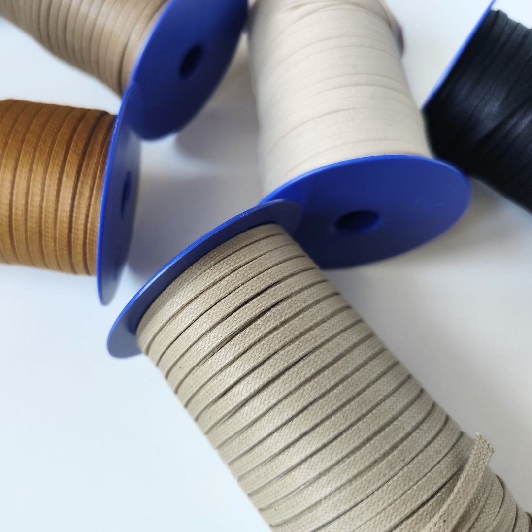 Macrame Spaghetti corda cerata piatta certificata per macrame e uncinetto colori classici  