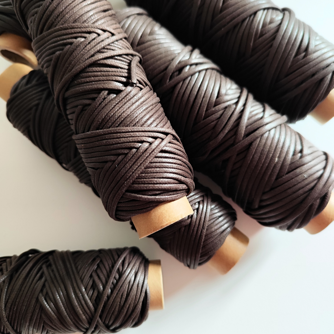 Waxed Cord | Chocolate - 2.5 mm, 3.5 mm