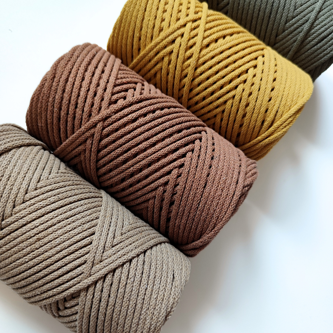 4mm Braided Cotton Filled Rope | 100 m