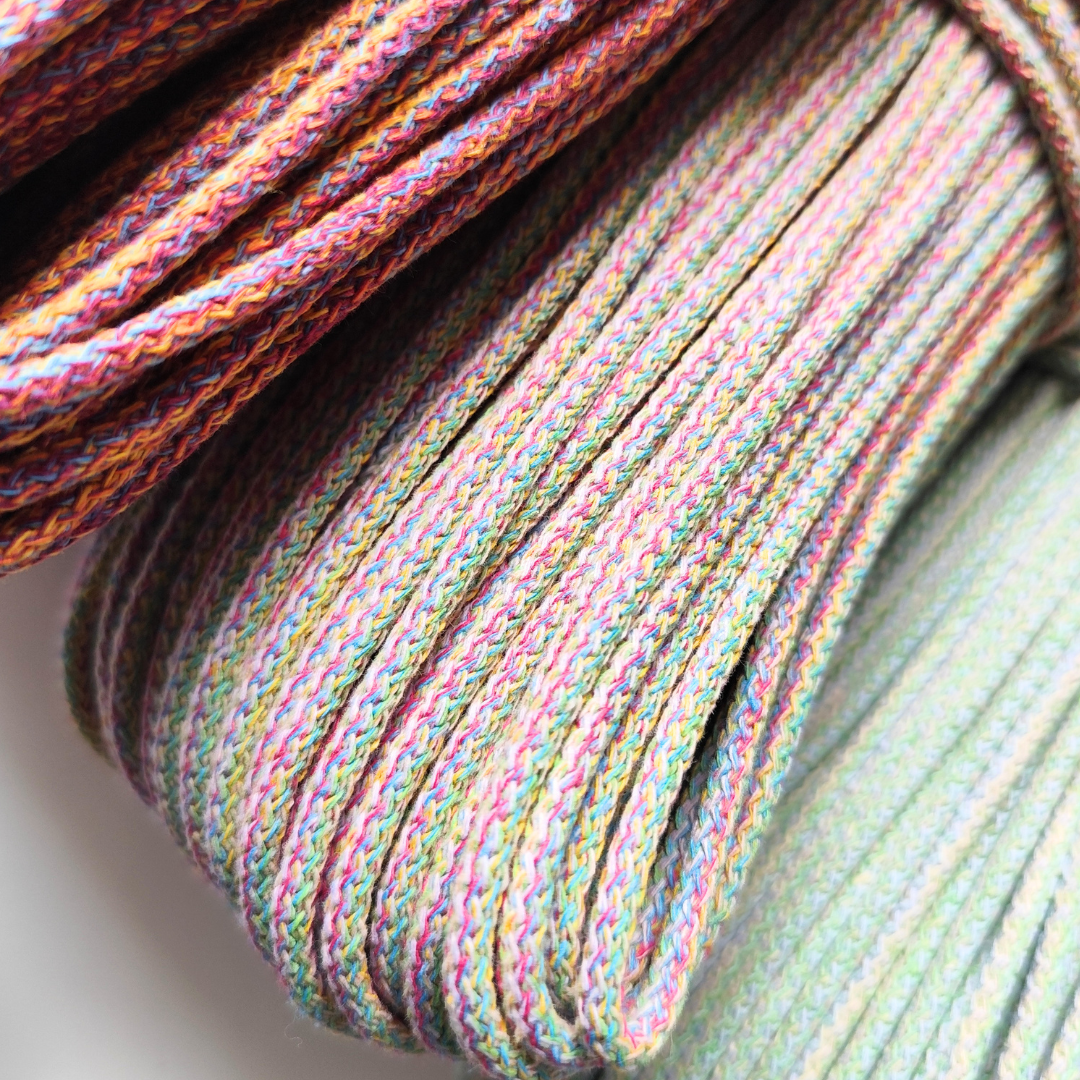 corda per cucire 5 mm multicolor  cotone con anima in poliestere