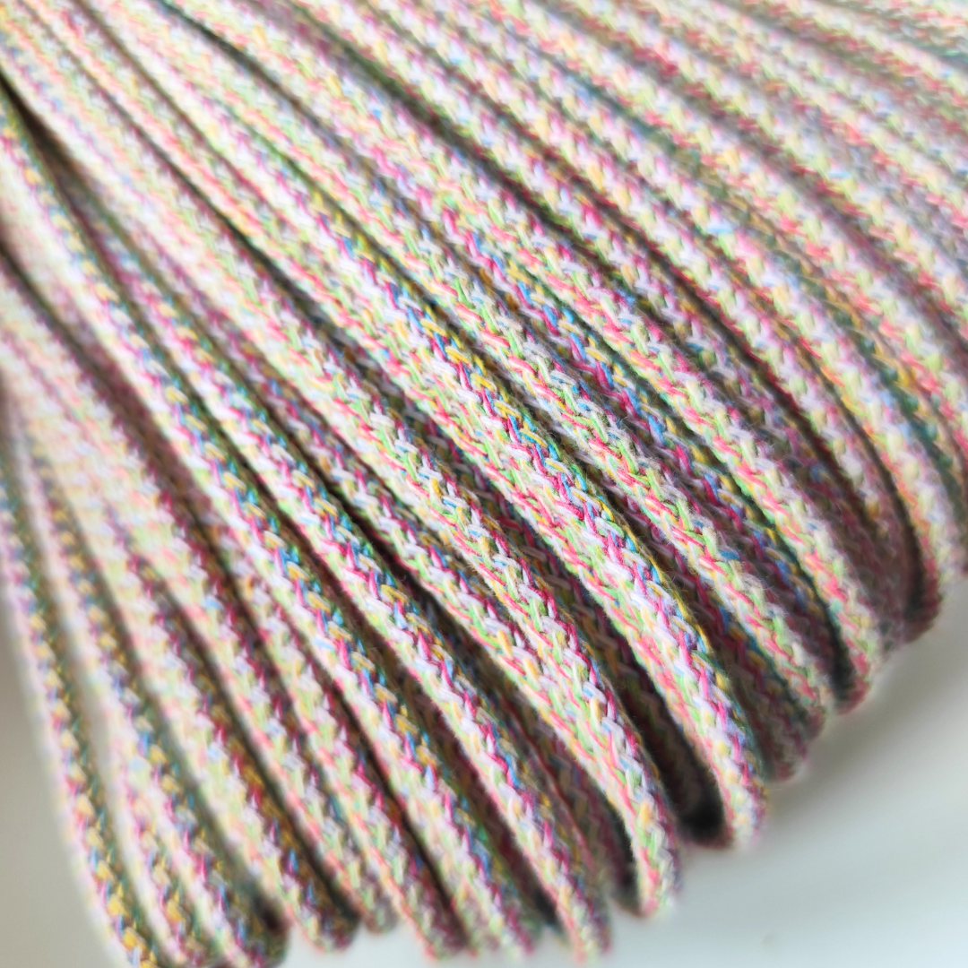 corda per cucire 5 mm multicolor pastello
