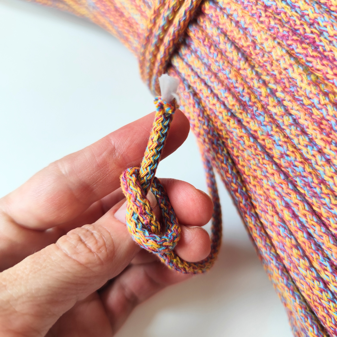 corda per cucire 5 mm multicolor  cotone con anima in poliestere 