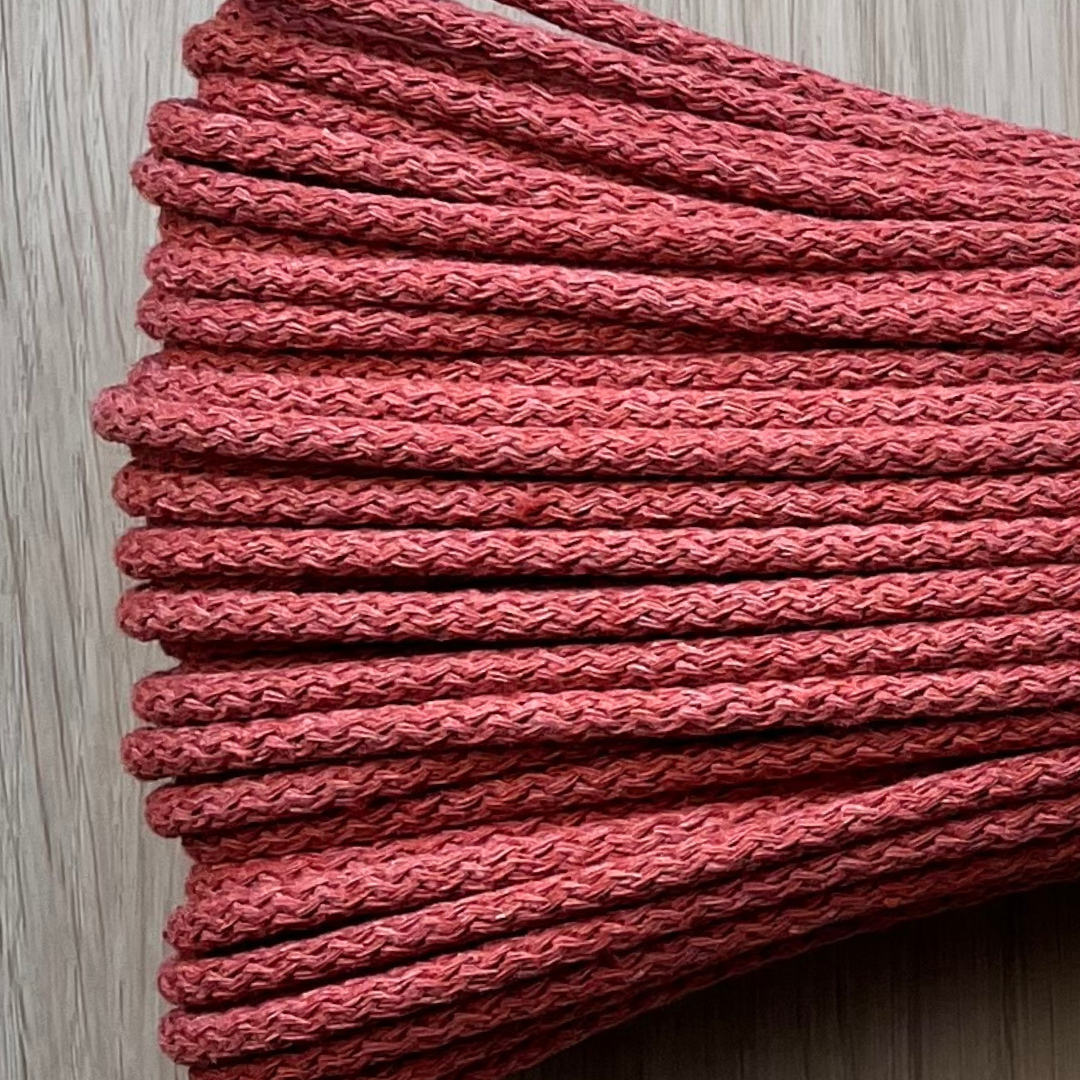 Cordoncino Decorativo In Cotone Con Anima In Poliestere, 100 Metri, Larghezza 4 Mm, Beige Scuro, Per Cucito E Uncinetto