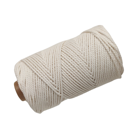 2mm Cotton 3-Ply Twisted Rope