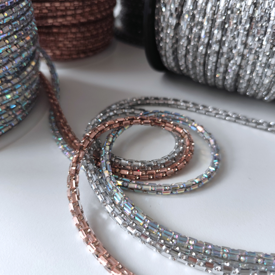 Rhinestone Cord STAR | 6 mm