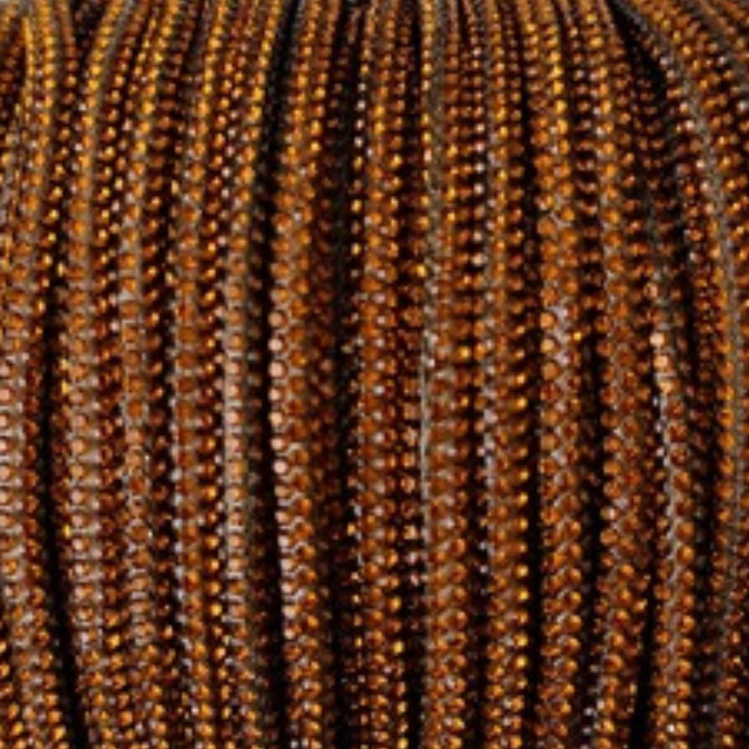 Cordino strass Macramè Spaghetti color terracorra con anima in cotone per gioielli, borse, fai da te